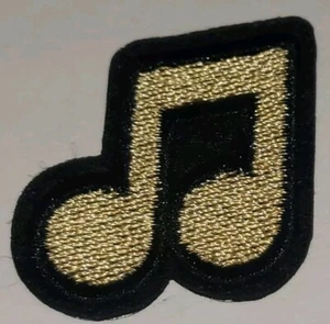 Embroidery Musical Note Patch Applique for Jeans Coat Hat Iron on Sew On - Picture 1 of 3