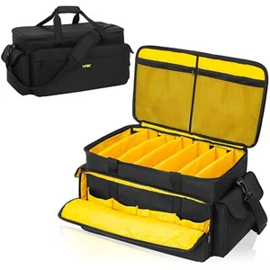 LEFOR·Z Large DJ Equipment Gig Bag Cable File Organizer Bag with Detachable and - Picture 1 of 7