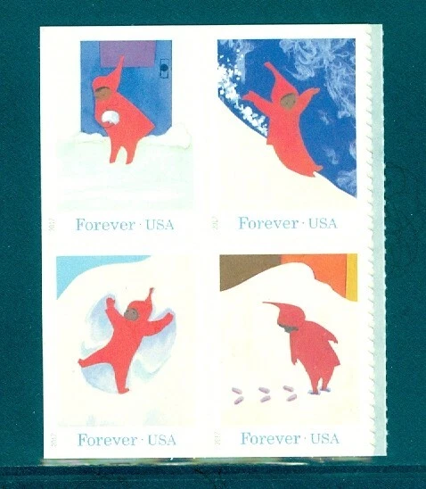 US 5243-5246 Snowy Day Block/4, Forever, Mint NH - Image 1 of 1