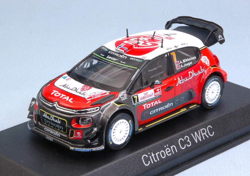 Modellino Auto Rally scala 1:43 Norev diecast CITROEN C3 WRC N.7 9th POLAND R... - Immagine 1 di 1