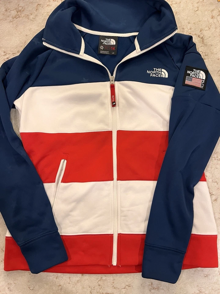 Chaqueta cadete The North Face RU 14 para mujer talla grande Juegos Olímpicos de Sochi 2014 EE. UU. Foto 1 de 4