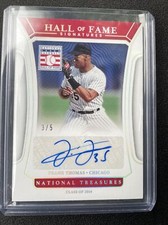 2022 National Treasures Frank Thomas Hall Of Fame Signatures autograph /5 #3/5