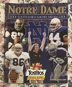 NOTRE DAME 2001 Tostitos Fiesta Bowl Media Guide - ND vs. Oregon St. on ABC