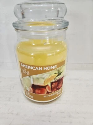 Large Clear Glass Jar American Home By Yankee Yellow Candle Sun Brewed Tea 19Oz - Image 1 of 3