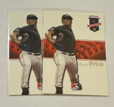 (2) Лот товаров David Price 2008 Tristar Projections дебютант No44 - Tampa Bay Rays - Изображение 1 из 2