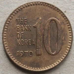South Korea 1970 10 Won coin - Picture 1 of 2