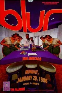 Impresión de póster de concierto de música Blur 1996 12x18 pulgadas en papel mate de museo - Imagen 1 de 7