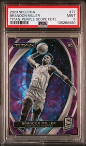 2023 Spectra Brandon Miller Titan Purple Scope FOTL /15 - Picture 1 of 3