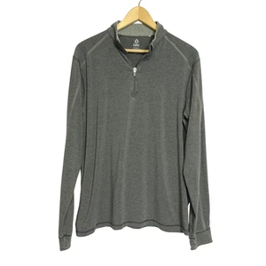Tasc Performance Mens 1/4 Zip Pullover Sweatshirt Size M Gray Bamboo Athletic - Picture 1 of 11