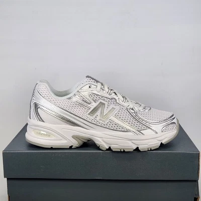 Size 4.5 Big Kids - New Balance 740 - White / Silver Metallic - GR740WM - Image 1 of 4