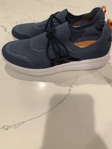 CLARKS✨Cloudsteppers ✨Mujer US 11M Tela Azul✨ Ezera ✨Correr ✨Zapatillas sin cordones ✨ - Imagen 1 de 20