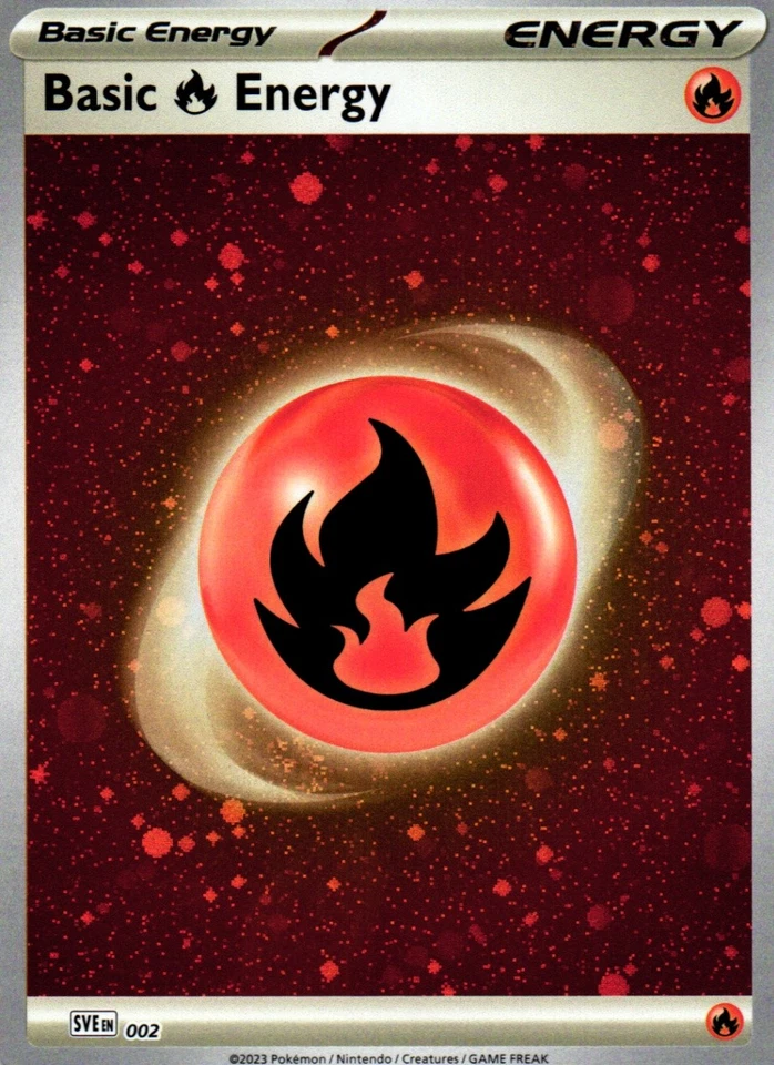 Basic Fire Energy (Cosmos Holo) (SV01: Scarlet & Violet Base Set 002) – Common • - Image 1 of 2