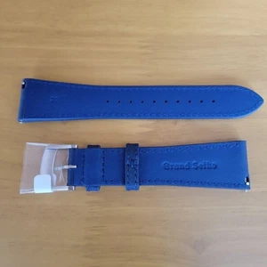 Grand Seiko Rubber Strap Band Evolution  23mm Blue UNUSED - Picture 1 of 8