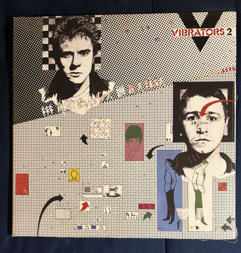 THE VIBRATORS - "V2" - LET THEM EAT UK (2013) - SEALED GRAY VINYL - FREE SHIP! - Image 1 of 3