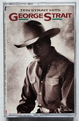GEORGE STRAIT - TEN STRAIT HITS CASSETTE 1991 (MCA RECORDS) MCAC-10450 - Image 1 of 4