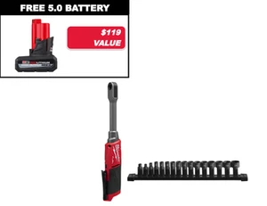 Milwaukee 3050-20X5 M12 FUEL INSIDER 12V Akumulatorowa grzechotka skrzynkowa z akumulatorem 5AH - Zdjęcie 1 z 12