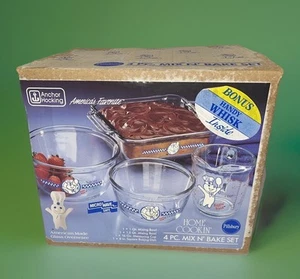 NOS 5 pezzi PILLSBURY DOUGH BOY Poppin Fresh Mix N set da forno vintage 1991 nuovo con scatola - Foto 1 di 19