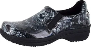 Zapatos Easy Works Easy Street para mujer zueco de charol abstracto talla 6 W - Imagen 1 de 4