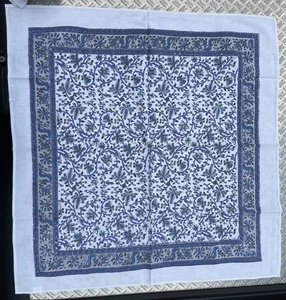 2 Tischdecken B-Ware indisch blau Druckdecke Baumwolle  - Bild 1 von 4