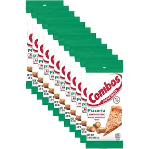 Combos Pizzeria Brezel gebackene Snacks 36 Unzen Packung mit 12 einzeln verpackten Beuteln - Bild 1 von 8