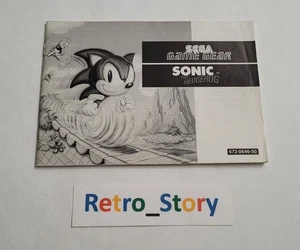 SEGA Game Gear - Sonic The Hedgehog - Notice / Instruction Manual - Picture 1 of 2