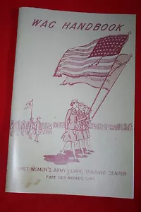 COPIA DE LA SEGUNDA GUERRA MUNDIAL EJÉRCITO DE ESTADOS UNIDOS WAC MANUAL DEL CUERPO DEL EJÉRCITO MANUAL FORT DES MOINES FOLLETO - Imagen 1 de 2