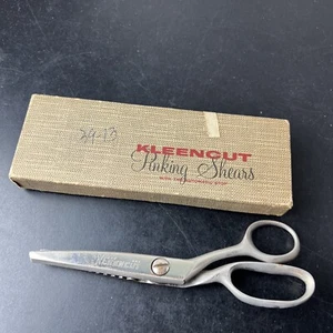 Pinking Shears Kleencut Deluxe Scissors USA 1950's - 60's Vintage - Picture 1 of 12