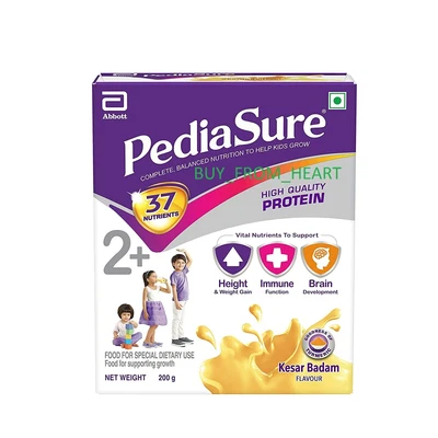 ABBOTT PediaSure Sure Growth Kids Nutrition Health Drink - 200g (Kesar Badam)