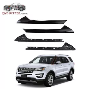 2 Pairs Left Right Side Windshield A-Pillar Molding Trim for 11-19 Ford Explorer - Picture 1 of 11
