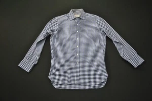 Turnbull & Asser Blue White Gingham Shirt Check 15.5 39 525CL - Picture 1 of 4