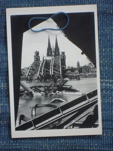 Ak Hohenzollernbrücke 1946 von Karl-Hugo Schmölz, Museum Ludwig Köln, Neu - Bild 1 von 2