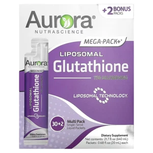Aurora Nutrascience, Mega-Pack+, Liposomal Glutathione, 32 Packets - Picture 1 of 3