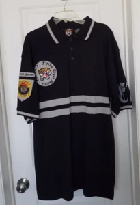 Evolution In Design Black Polo XL Special Forces Flying Tigers Militia 1972 NWT - Picture 1 of 10