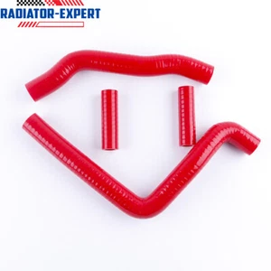 For KAWASAKI KX250 2004 2005 2006 2007 Red Silicone Radiator Coolant Hose Kit - Picture 1 of 4