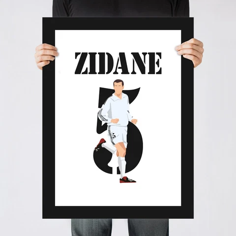 Zinedine Zidane Volley, 2002 Final Real Madrid Print/Poster/Wall-Art [Part 4/5] Cover