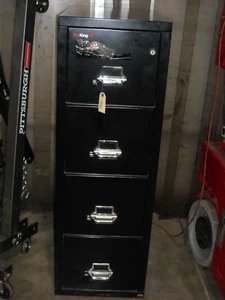 FireKing R-3691 Record Protection Fire Resistant File Cabinet, With Key - Picture 1 of 9