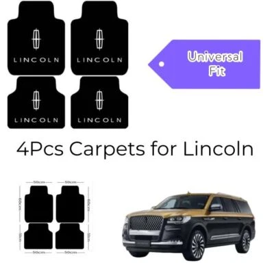 Fit For Lincoln Car Floor Mats Anti-Slip Waterproof Stain Resistant Liners - Image 1 of 4