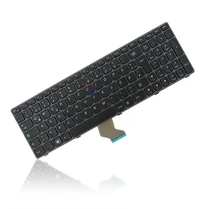 Tastatur deutsches DE Layout schwarz metall grau passend für Lenovo IdeaPad - Picture 1 of 1