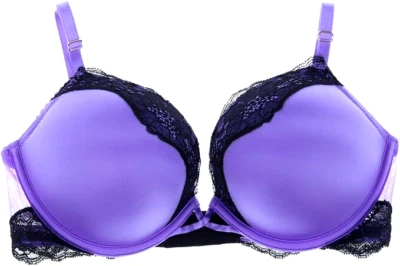 Sujetador Victoria’s Secret Bombshell Push Up Añadir Talla 2 Copa Púrpura Satén y Encaje Nuevo con Etiquetas Foto 1 de 3
