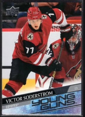 2020-21 Upper Deck Young Guns Victor Soderstrom #221 YG RC Arizona Coyotes - Image 1 of 2