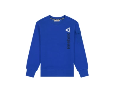 Vellón deportivo Reebok para niño cuello redondo - verde quetzal/azul nuevo con etiquetas Foto 1 de 4