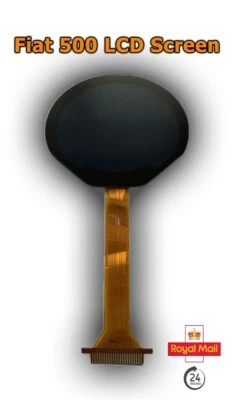 Fiat 500 Cluster LCD Screen Display COG-VLIT1592-02 03 - Image 1 of 4