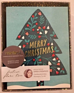 8 Minted Christmas Notecards & Envelopes - 5.5" x 4.25" - NEW!!! - Picture 1 of 2