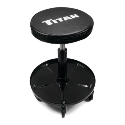 Titan 85082 Adjustable Pneumatic Roller Seat, Mechanics Stool, Black Foto 1 de 3