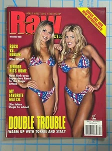 WWF RAW Magazine Double Trouble Torrie and Stacy December 2001 WWE Wrestling - Picture 1 of 12