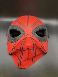 2016 Marvel Spiderman Red Black Hard Plastic Mask Cloth Nose Cosplay Costume - Picture 1 of 6