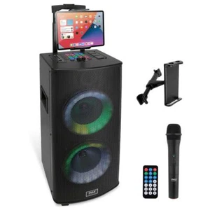 Pyle PHP28DJT Portable Bluetooth PA Speaker System - 700W Dual 8” Rechargeable - Picture 1 of 1