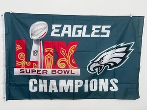 Philadelphia Eagles 2024-2025 Super Bowl Champions 3 x 5 Fuß Flagge doppelseitig - Bild 1 von 4