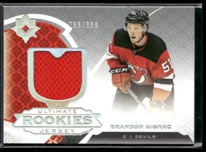 2019-20 Upper Deck Ultimate Rookies Jersey Brandon Gignac #106 /399 Devils - Picture 1 of 2