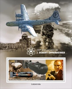 J. Robert Oppenheimer 120th Anniversary MNH Stamps 2024 Djibouti S/S - Picture 1 of 1